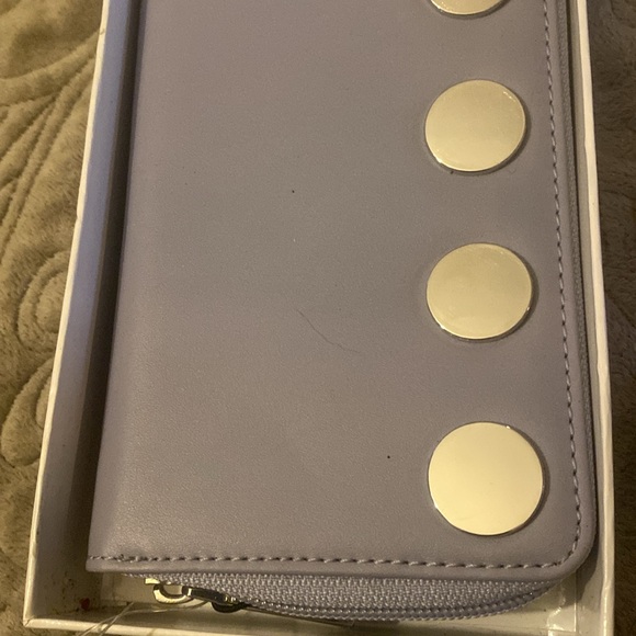 New in Box NWT French Connection Smokey Blue Zip Around Wallet Organizer “Celia” - Picture 2 of 6